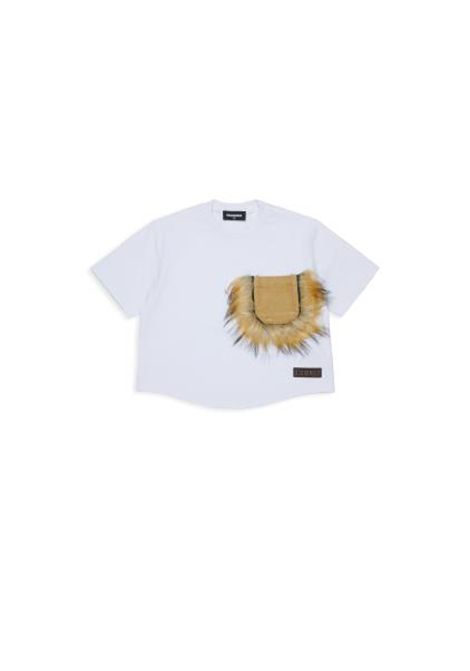 T-shirt con applicazione DSQUARED2 JUNIOR | DQ3467 D0AJ7DQ100